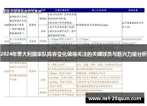 2024年意大利国家队阵容变化值得关注的关键球员与新兴力量分析